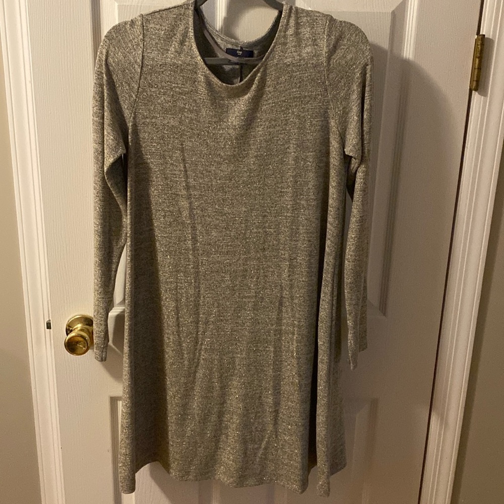 GAP size medium sweater dress. Gold/beige in color. Worn once, like new.